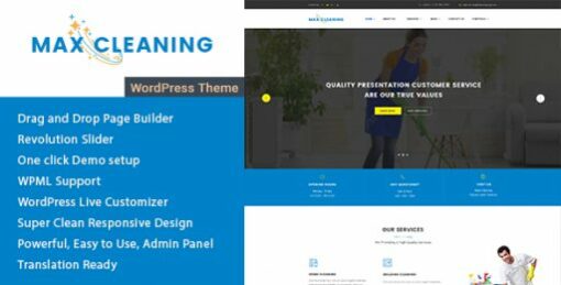 Max Cleaning – Cleaning Company WordPress Theme 1.1 1