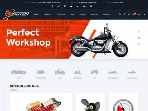 Motor – Vehicles & Parts WordPress Theme 3.1.0 1