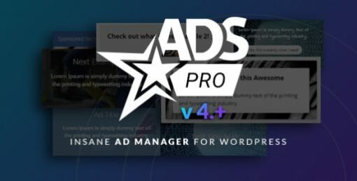Ads Pro – WordPress Advertising Manager 4.78 1