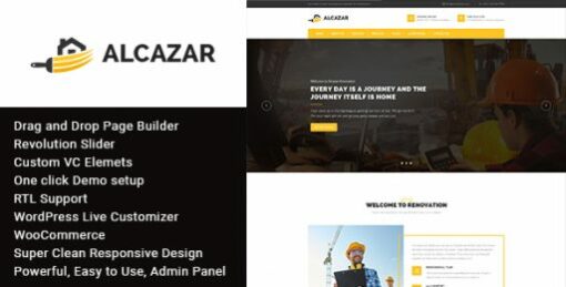 Alcazar – Construction & Building WordPress Theme 1.1 1