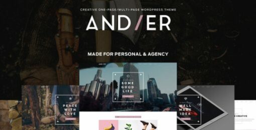 Andier – Responsive One Page & Multi Page Portfolio Theme 1.2.2 1