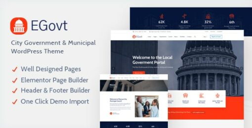 EGovt – City Government WordPress Theme 1.3.3 1