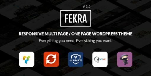 Fekra – Multi Page/One Page WordPress Theme 2.3 1