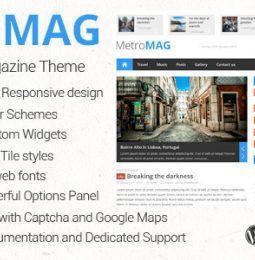 Metro Magazine Responsive WordPress Theme 3.1