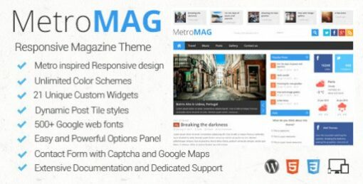 Metro Magazine Responsive WordPress Theme 3.1 1