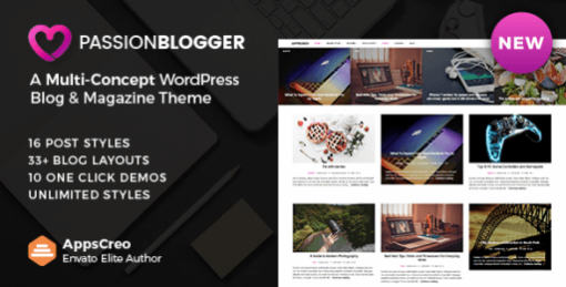 Passion Blogger – A Responsive WordPress Theme 1.3 1