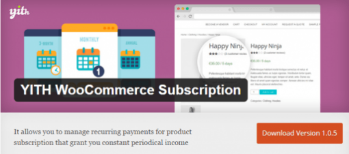 YITH Woocommerce Subscription Premium 3.4.0 1