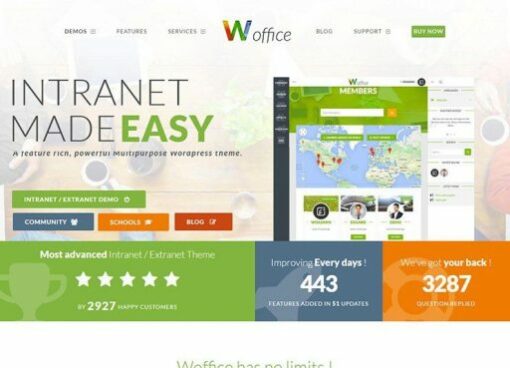 Woffice - Intranet/Extranet WordPress Theme 5.4.3 1