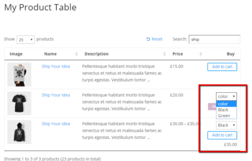 WooCommerce Product Table 3.1.2 1