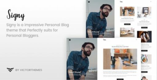 Signy – A Personal Blog WordPress Theme 1.9.2 1