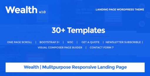 Wealth – Multi Purpose Landing Page WordPress Theme 1.3.0 1