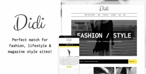 Didi – Fashion Blog WordPress Theme 1.1.9 1