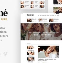 Femme – Um tema WordPress para revista online e blog de moda 1.3.10
