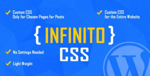 INFINITO – Custom CSS for Chosen Pages and Posts 1.3 1