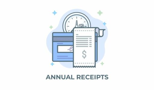 Give Annual Receipts 1.1.1 1
