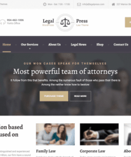 Tema LegalPress para WordPress 2.4.0