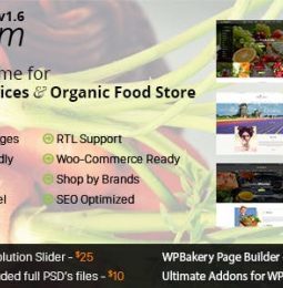 FoodFarm – Tema WordPress para Fazendas, Serviços Agrícolas e Lojas de Alimentos Orgânicos 1.9.0