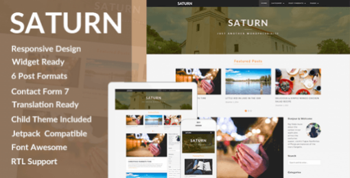 SATURN- A Personal/Travel WordPress Blog Theme 1.0.4.1 1