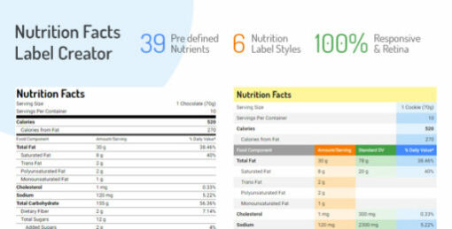 Nutrition Facts Label Creator 1.4.0 1