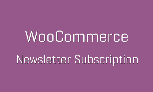 WooCommerce Newsletter Subscription 4.1.0 1