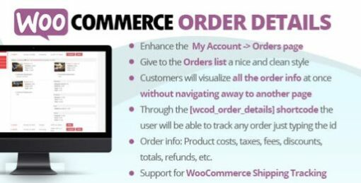 WooCommerce Order Details 3.1 1