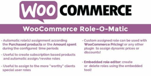 WooCommerce Role-O-Matic 8.9 1