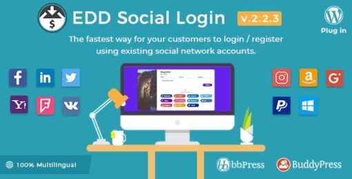 Easy Digital Downloads – Social Login 2.5.6 1