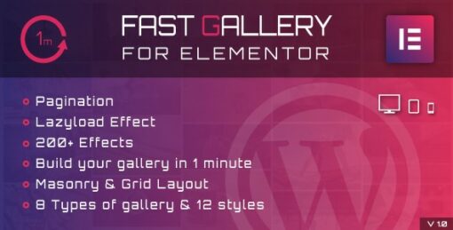 Fast Gallery for Elementor 1.0 1