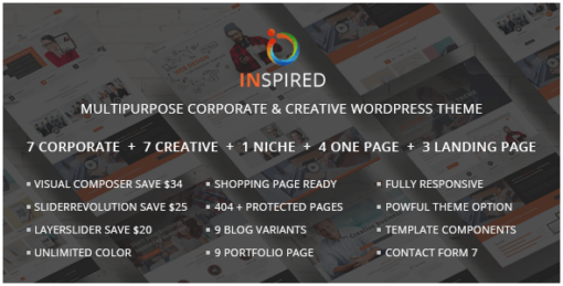 Inspired – Multipurpose Corporate and Creative Bootstrap WordPress Theme 1.2.0 1
