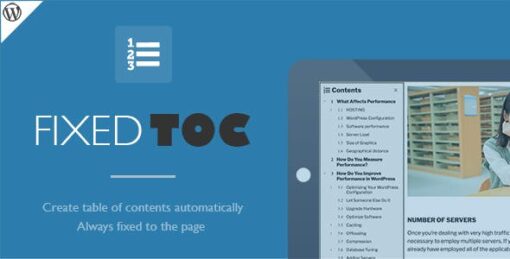 Fixed TOC – Table of Contents for WordPress 3.1.28 1