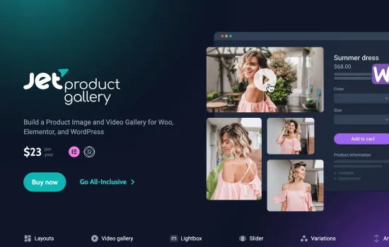 JetProductGallery For Elementor