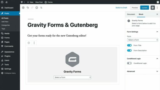 Gravity Forms Gutenberg 1.0-rc-1.4 1