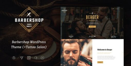 Berger | Barbershop & Tattoo WordPress Theme 1.1.1 1