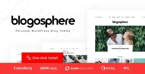 Blogosphere – Multipurpose Blogging Theme 1.1.5 1