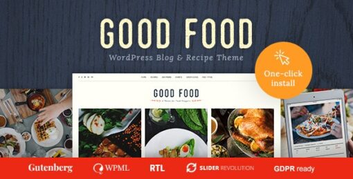 Good Food – Recipe Magazine & Food Blogging Theme 1.2.3 1
