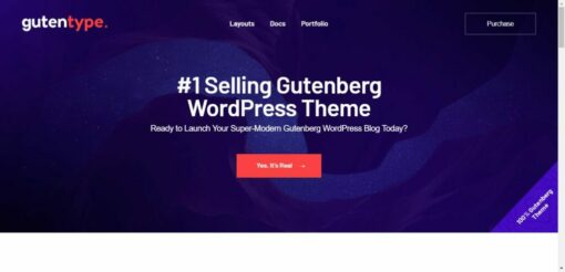 Gutentype 100% Gutenberg WordPress Theme for Modern Blog 2.1.6 1