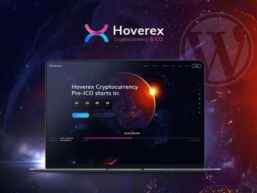 Hoverex | Cryptocurrency & ICO WordPress Theme + Spanish 1.3.3 1