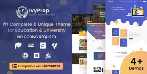 IvyPrep (Ivy School) | Education & School WordPress Theme 1.5.3 1