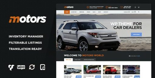 Motors – Automotive, Car Dealership, Car Rental, Auto, Classified Ads, Listing WordPress Theme 5.4.27 1
