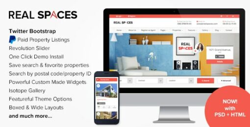 Real Spaces – WordPress Real Estate Theme 2.6.1 1