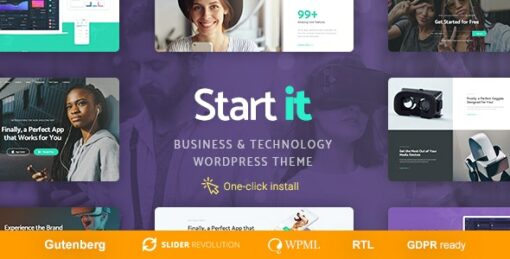 Start It – Technology & Startup WP Theme 1.1.8 1