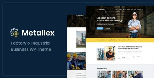Metallex – Industrial And Engineering WordPress Theme 1.0 1