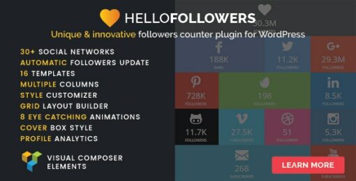 Hello Followers – Social Counter Plugin 2.5 1