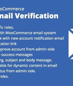 WooCommerce Email Verification 1.9