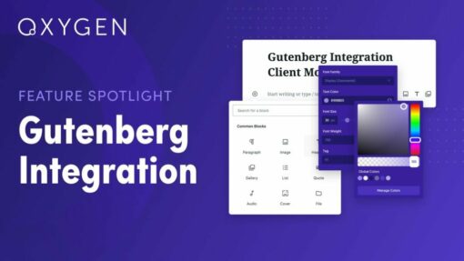 Oxygen Gutenberg Integration 1.4.4 1