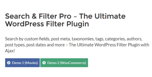 Search & Filter Pro – The Ultimate WordPress Filter Plugin 2.5.17 1