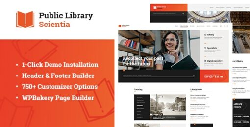 Scientia | Public Library & Book Store Education Theme 1.0.6.1 1