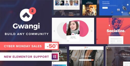 Gwangi – PRO Multi-Purpose Membership, Social Network & BuddyPress Community Theme 2.4.3 1