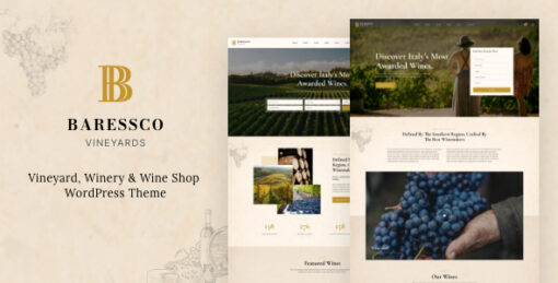 Baressco – Wine, Vineyard & Winery WordPress Theme 1.0.1 1