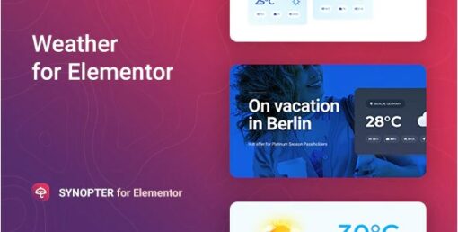 Synopter – Weather for Elementor 1.1.9 1